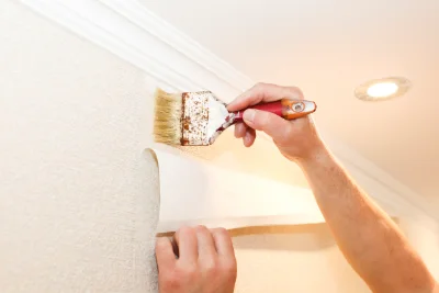 Pose de papier peint à Charmentray — revêtements muraux et toiles de verre